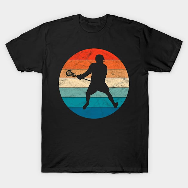 Vintage Lacrosse Player T-Shirt by ChadPill